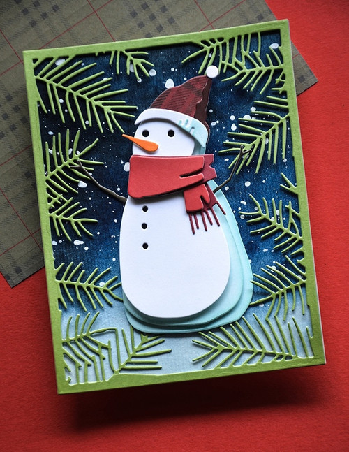 Memory Box Dies-Tall Bundled Snowman MB94683