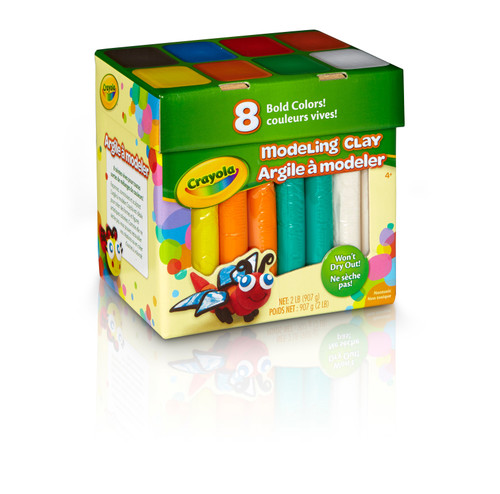 2 Pack - Crayola Modeling Clay Jumbo Pack 4oz 8/Pkg-Assorted Colors - 570315