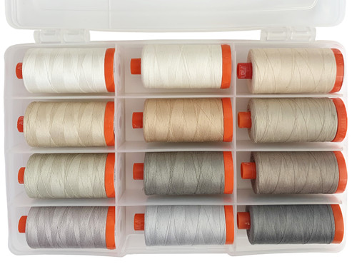 Aurifil Designer Thread Collection-Neutrality By Patrick Lose PL50NC12