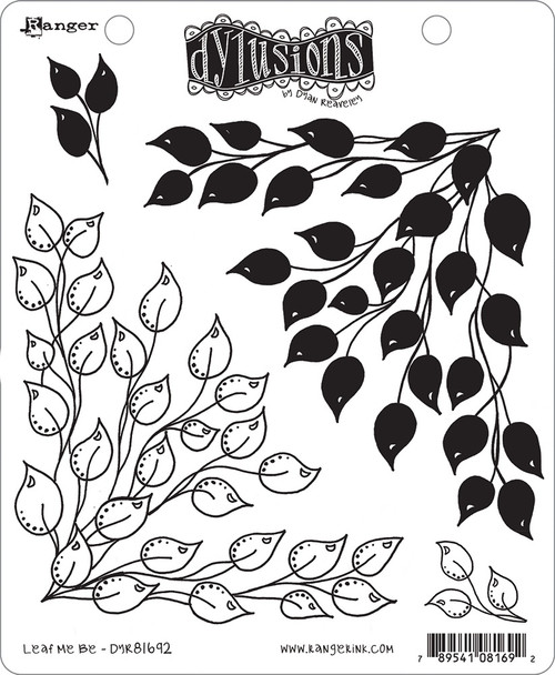 Dyan Reaveley's Dylusions Cling Stamp Collection-Leaf Me Be DYR81692 - 789541081692