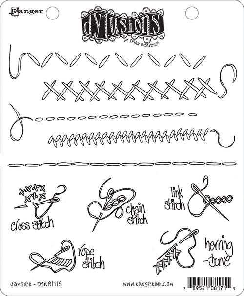 Dyan Reaveley's Dylusions Cling Stamp Collection-Sampler DYR81715 - 789541081715