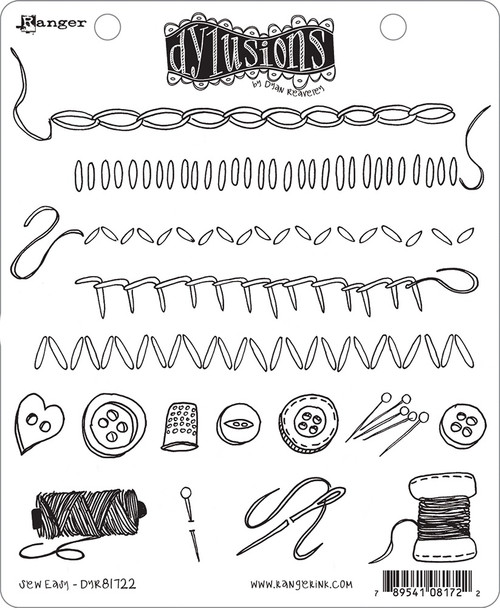 Dyan Reaveley's Dylusions Cling Stamp Collection-Sew Easy DYR81722 - 789541081722