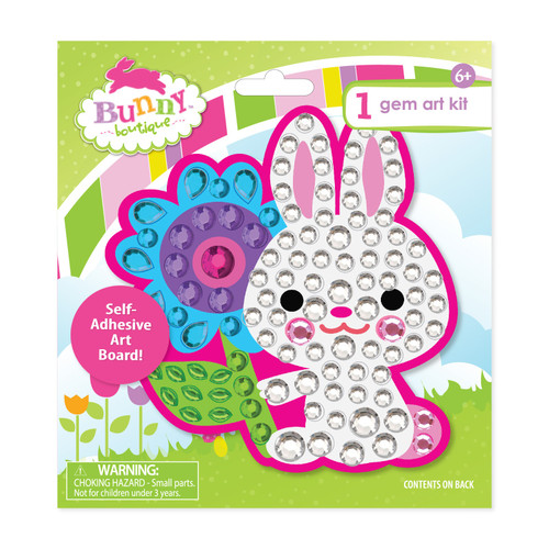 Colorbok Bunny Boutique Gem Art Kit-Bunny Flower -34017518 - 718813185837
