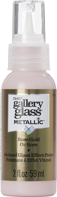 FolkArt Gallery Glass Paint 2oz-Metallic Rose Gold - FAGG-19679 - 028995196799 FolkArt Gallery Glass Paint 2oz-Metallic Rose Gold - FAGG-19679 - 028995196799