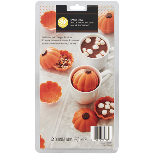 Wilton Candy Mold-Pumpkin W1500237 - 070896159632