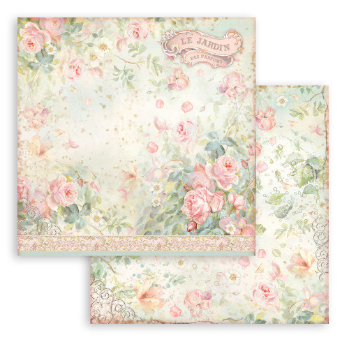 Stamperia Double-Sided Paper Pad 12"X12" 10/Pkg-Rose Parfum, 10 Designs/1 Each SBBL125