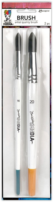 Dina Wakley Media Round Brush Set-#16 & #20 - MDA82163 - 789541082163