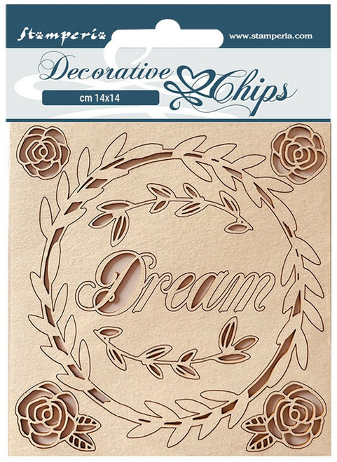 Stamperia Decorative Chips 5.5"X5.5"-Rose Parfum Dream - SCB153 - 5993110025788