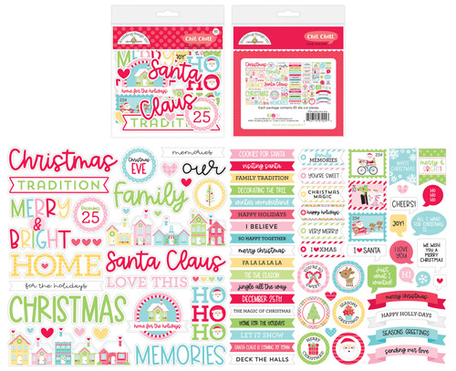 Doodlebug Odds & Ends Chit Chat Die-Cuts-Candy Cane Lane OE7924 - 842715079243