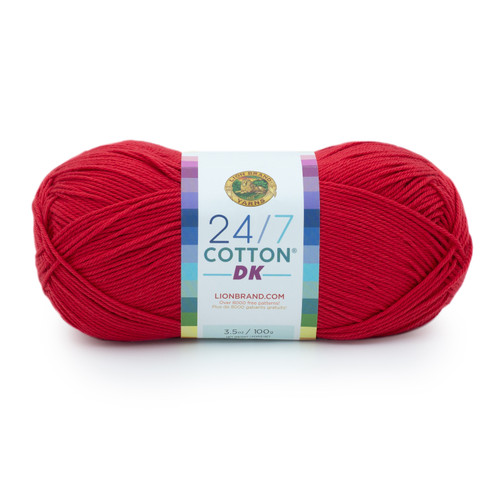 Lion Brand 24/7 Cotton DK Yarn-Grenadine 769-113 - 023032112602
