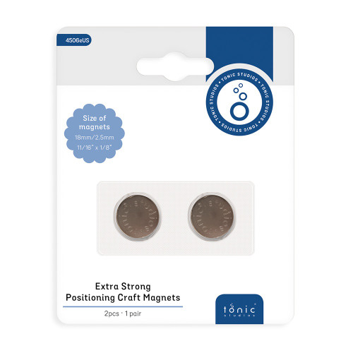 Tonic Studios Extra Large Craft Magnets 18mm 2/Pkg-Neodymium 4506E - 841079145069