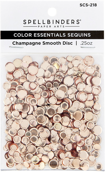 Spellbinders Smooth Disc Sequins-Champagne SCS218 - 812062039092