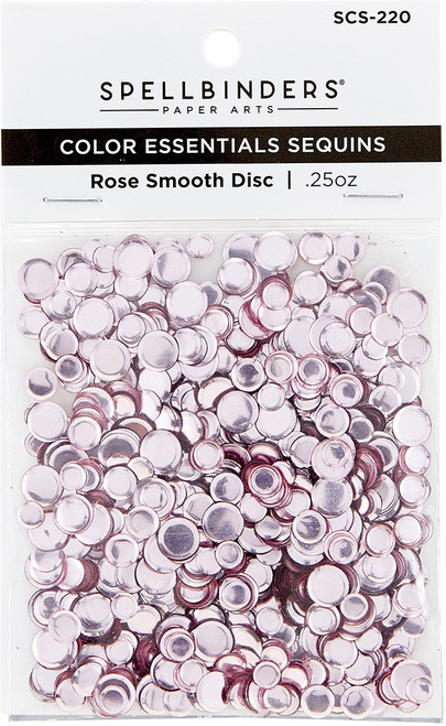 Spellbinders Smooth Disc Sequins-Rose SCS220 - 812062039115