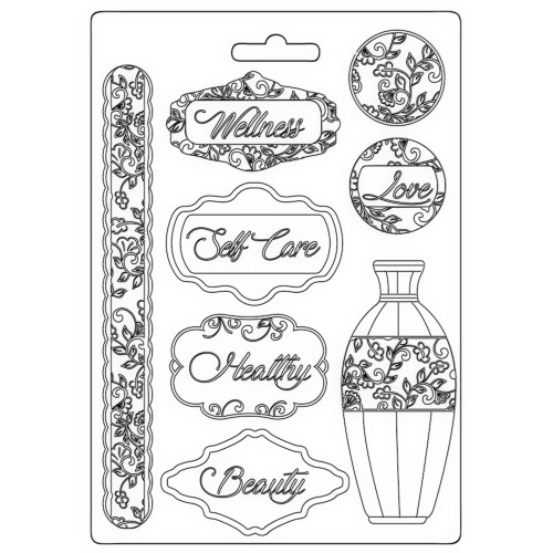 3 Pack - Stamperia Soft Maxi Mould A5-Rose Parfum Plates - 3PTA5636 - 5993110025740