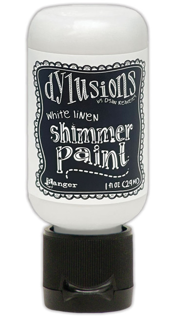 3 Pack - Dylusions Shimmer Paint 1oz-White Linen - DYU-81494 - 789541081494