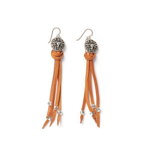 TierraCast Long Horn Fringe Earrings Jewelry Making Kit-SP695300