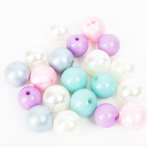 CousinDIY Bubblegum Bead 20mm 20/Pkg-Bright Pastels - 40002165