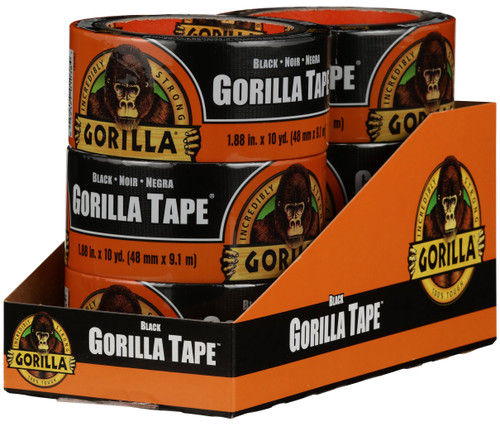 2 Pack Gorilla Glue Tape 2"X10yd -Black 105462