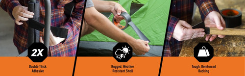 2 Pack - Gorilla Glue Tape 2"X10yd-Black - 105462 2 Pack - Gorilla Glue Tape 2"X10yd-Black - 105462