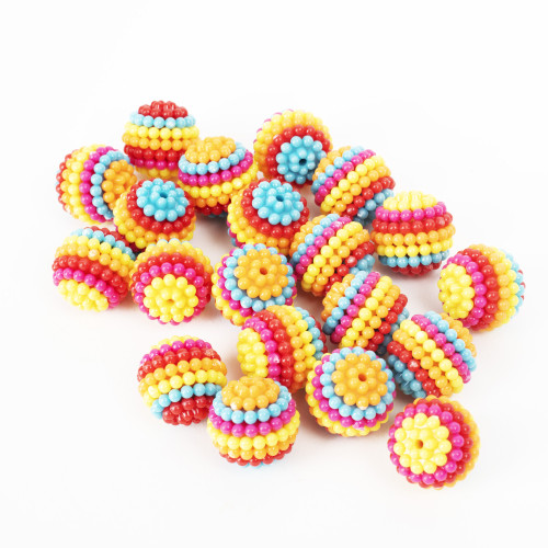 3 Pack CousinDIY Bubblegum Bead 20mm 20/Pkg-Rainbow 40002160