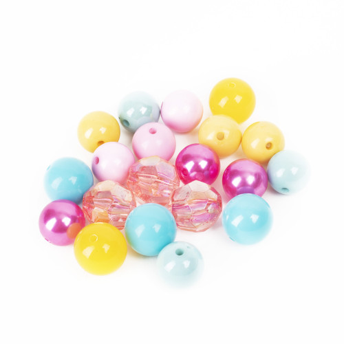 3 Pack - CousinDIY Bubblegum Bead 20mm 20/Pkg-Bright Multi - 40002176
