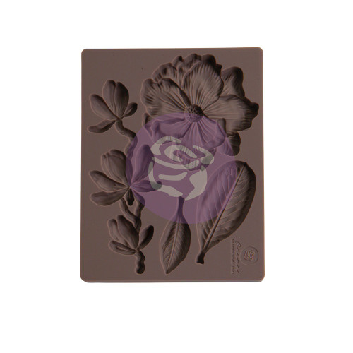 Prima Marketing Decor Mould 3.5"X4.5"X8mm-Magnolia Rouge P658298