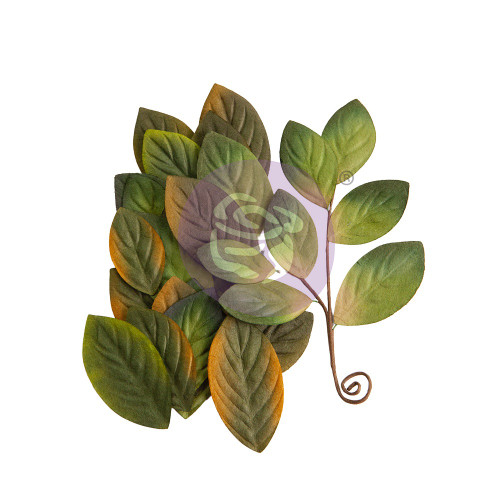 3 Pack Prima Marketing Mulberry Paper Flowers-Elegant Greenery/Magnolia Rouge P659578