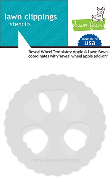Lawn Clippings Stencils-Reveal Wheel Templates: Apple LF2960 - 789554577380