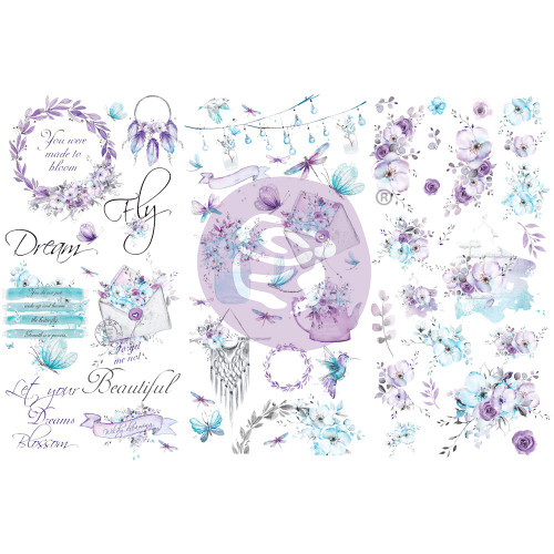 Aquarelle Dreams Rub-On Transfers 6"X12"-3 Sheets P659448 - 655350659448
