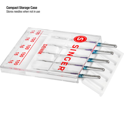 6 Pack - SINGER Universal Denim Machine Needles 5/Pkg-Size 16/100 - 4739