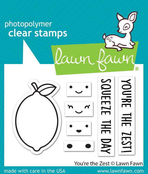 3 Pack Lawn Fawn Clear Stamps 3"X2"-You're The Zest LF3015 - 789554577830