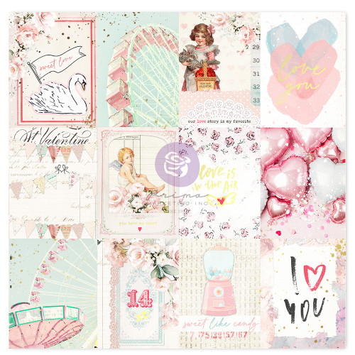 10 Pack Love Notes Double-Sided Cardstock 12"X12"-Pinky Promise, W/Foil Details LONO12-99308