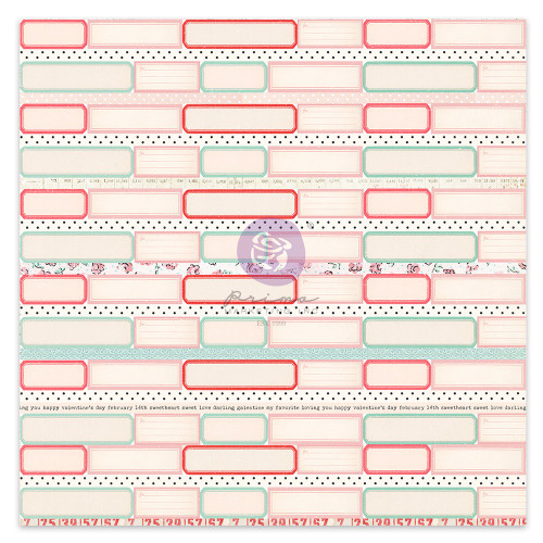 10 Pack Love Notes Double-Sided Cardstock 12"X12"-Sweet Laces, W/Foil Details LONO12-99261