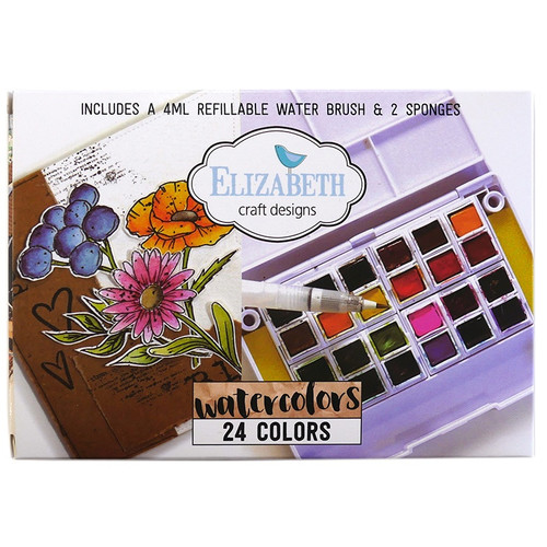 Elizabeth Craft Watercolor Pan Set-24/Pkg - WC01 - 810003532459