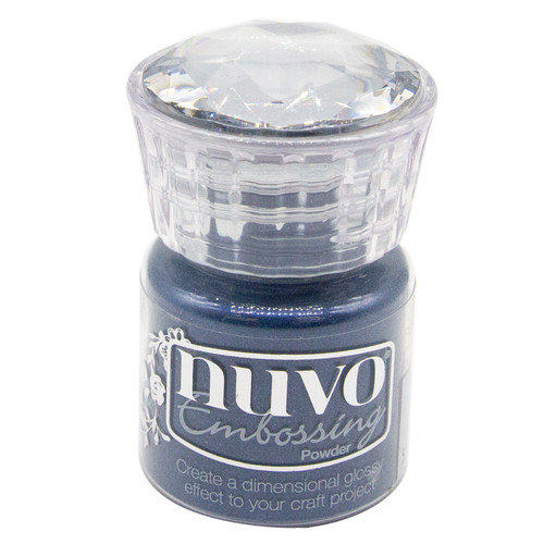 Nuvo Embossing Powder .74oz-Blue Depths NEP-628 - 841686106286
