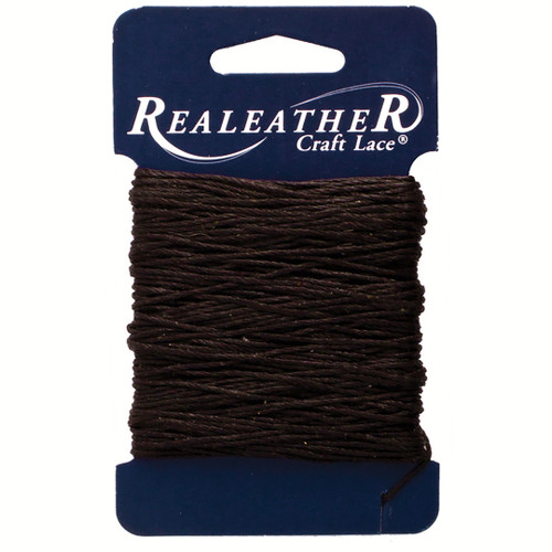 3 Pack - Realeather(R) Crafts Waxed Thread 25yd-Brown - BTH25-02 - 870192001907