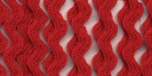 Wrights Baby Rickrack .25"X4yd-Red 117-400-065 - 070659289163