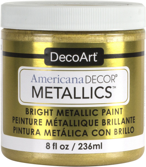 3 Pack Americana Decor Metallics 8oz-Soft Gold ADMTL-14 - 766218091765