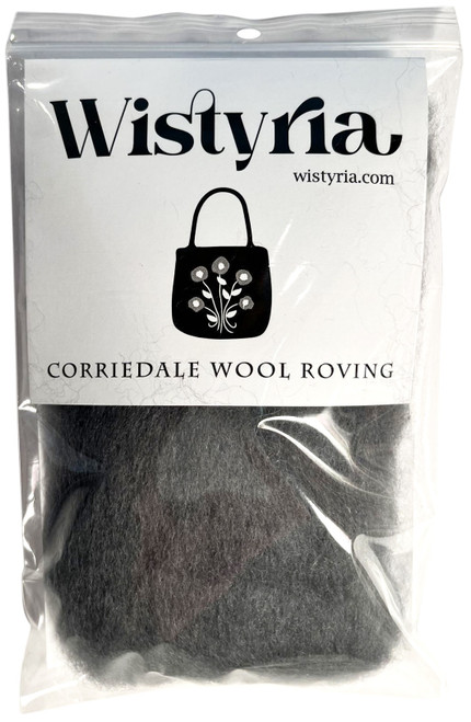 Wistyria Editions Wool Roving 14"-Smoke - R-W816R - 893812001200