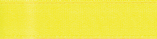 Offray Single Face Satin Ribbon 1-1/2"X12'-Lemon 1017-640 - 079856069684