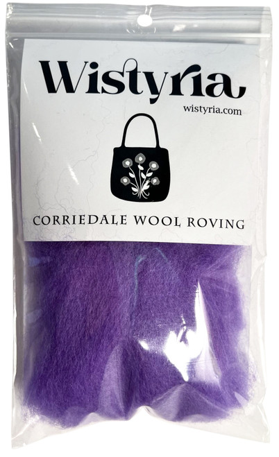 4 Pack Wistyria Editions Wool Roving 14" -Purple R-W825R - 893812001293