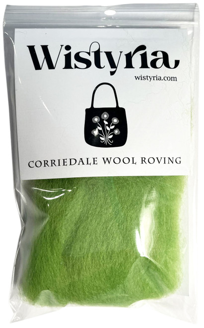 Wistyria Editions Wool Roving 14" -Lime R-W843R - 893812001385