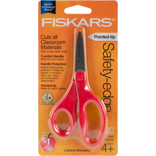 3 Pack - Pointed-Tip Scissors, Plastic Handles - 1067052 - 020335075245