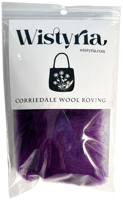 4 Pack Wistyria Editions Wool Roving 12" .22oz-Lilac Haze -R-W808R - 893812001132