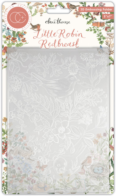 Craft Consortium 3D Embossing Folder-Little Robin Redbreast CEMBS002 - 5060921931161