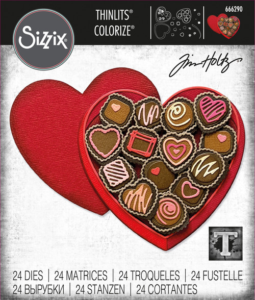 Sizzix Thinlits Dies By Tim Holtz 24/Pkg-True Love 666290 - 630454285052