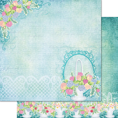 Heartfelt Creations Double-Sided Paper Pad 12"X12" 24/Pkg-Floral Basket HCDP1-2146