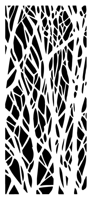3 Pack Creative Expressions DL Stencil 4"X8" By Andy Skinner-Woodland CEAST017