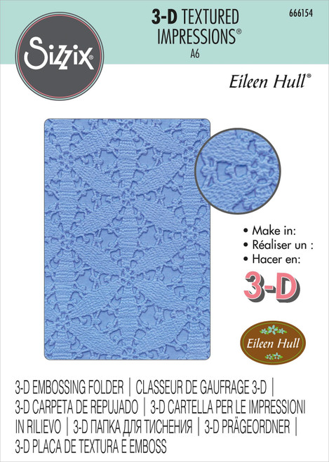 Sizzix 3D Textured Impressions By Eileen Hull-Tablecloth 666154 - 630454283935