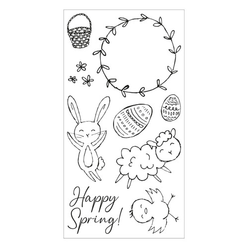 Sizzix Clear Stamps By Olivia Rose-Spring Essentials 665829 - 630454278542